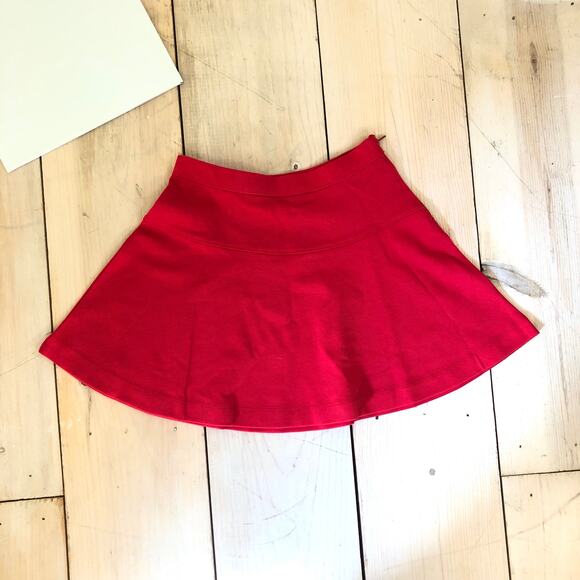 Crewcuts NWT Girl's Red Skater Skirt Ponte Side Zip Size 8 - Picture 1 of 9